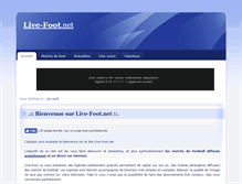 Tablet Screenshot of live-foot.net